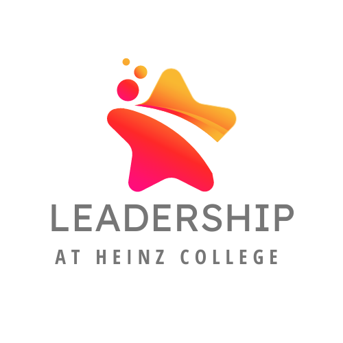 Logo that reads "leadership at Heinz College"