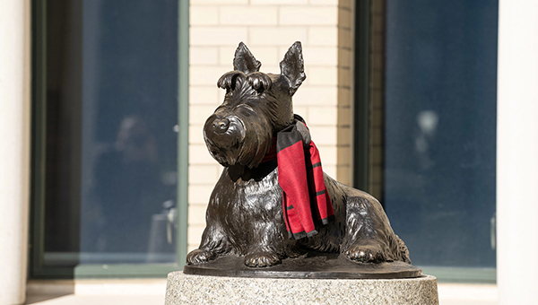Scotty dog statue